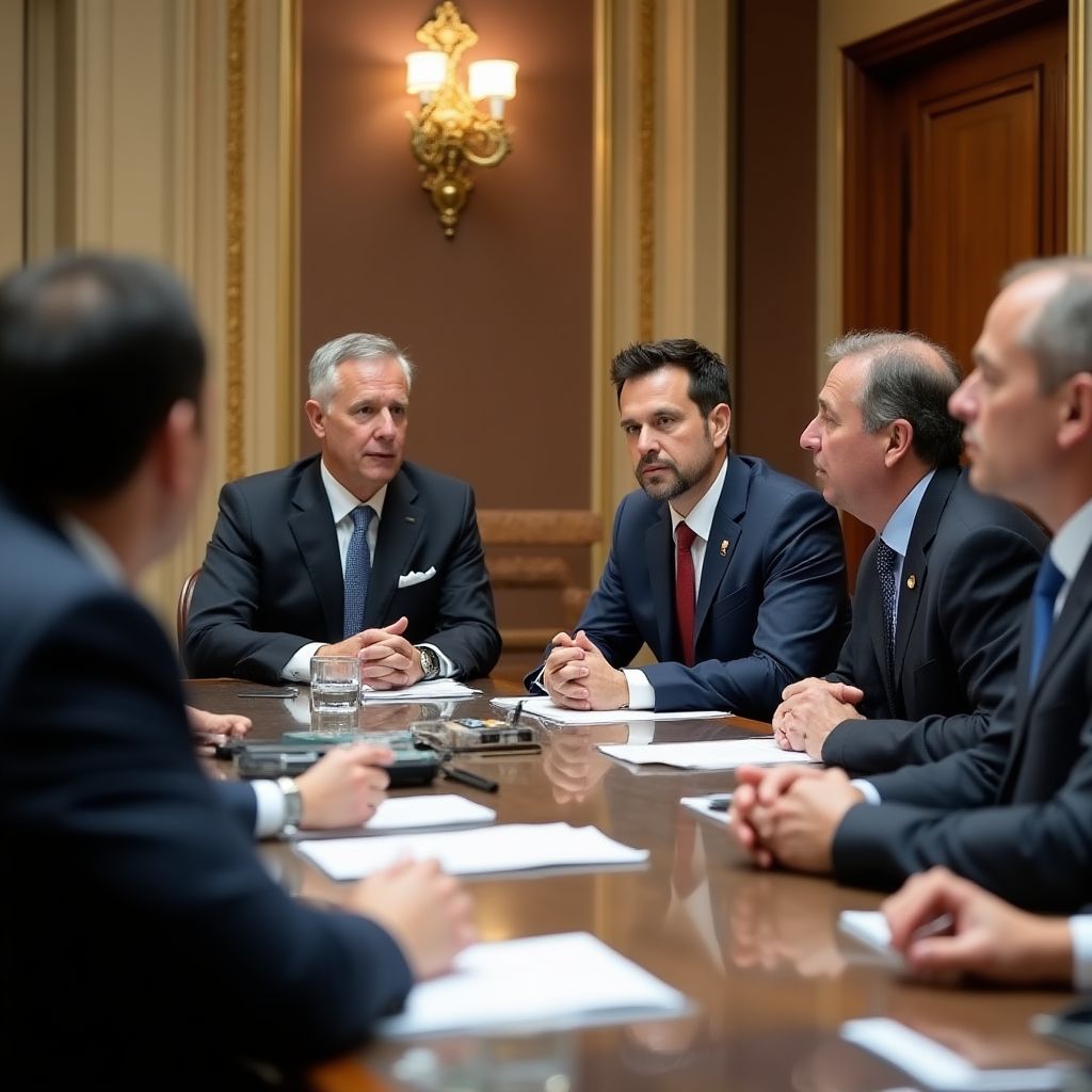 Reunión con autoridades gubernamentales